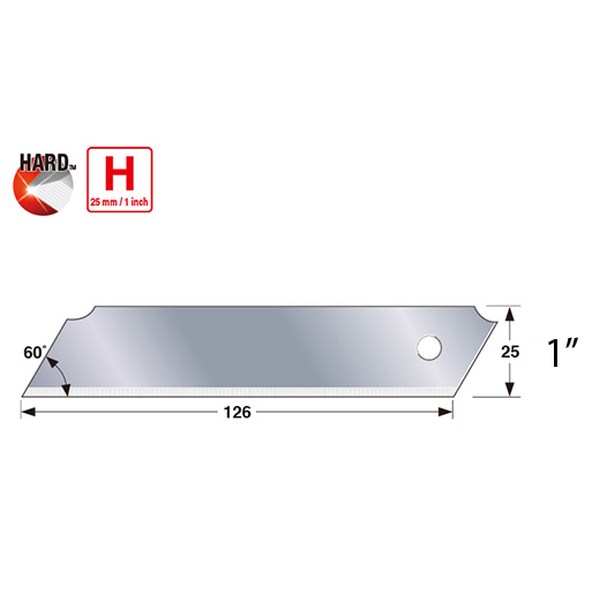Rock Hard Solid Blade 1 No Segment 10/pack